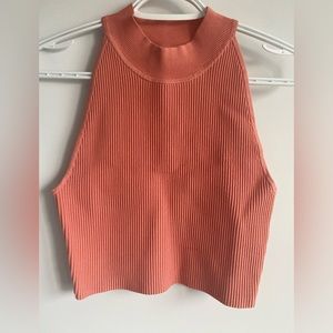 Aritiza Babaton Sculpt Knit Mockneck Holter Top